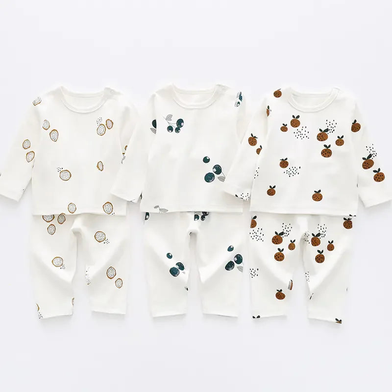 Cute Long Sleeve Cotton Pajama Set for Kids _ # BAAA81810023 - BIG FRENCHIES