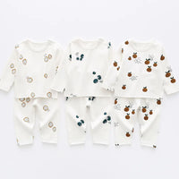 Cute Long Sleeve Cotton Pajama Set for Kids _ # BAAA81810023