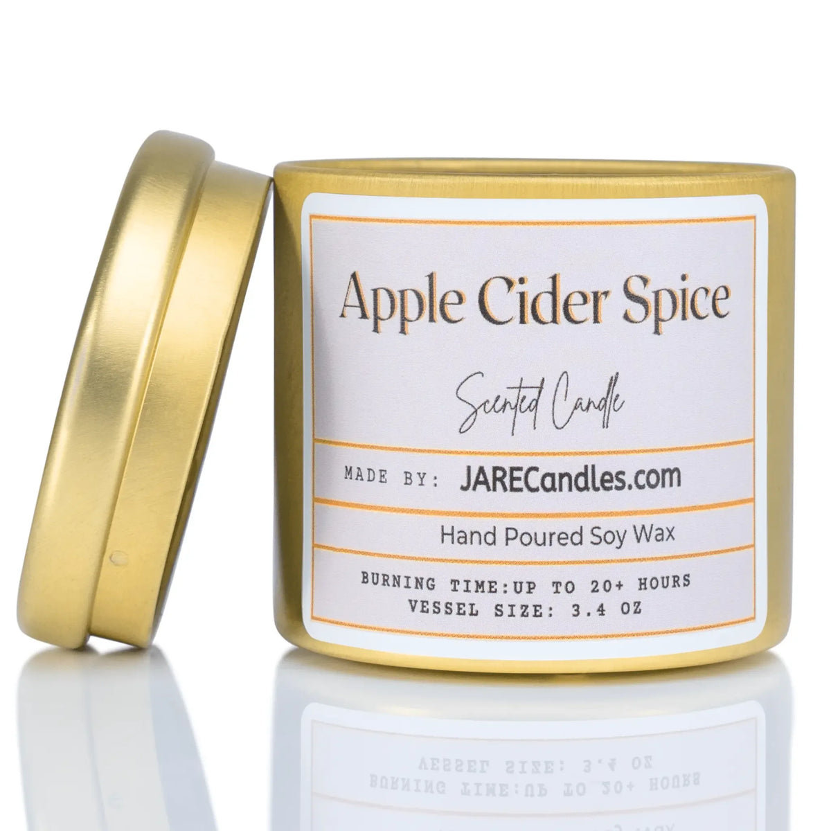 Apple Cider Spice - Cinnamon, Clove, Nutmeg - Soy Wax Scented Candle - BIG FRENCHIES