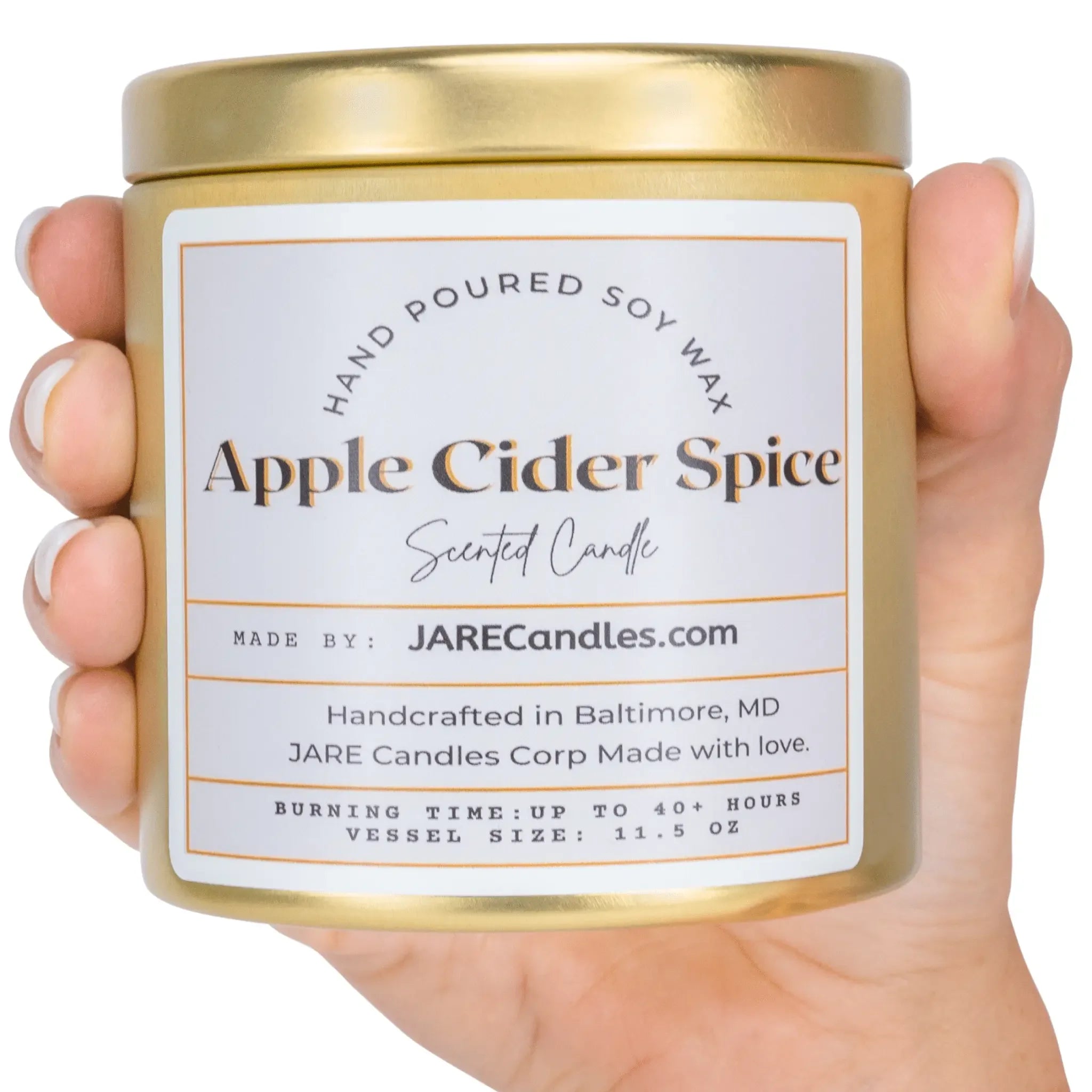 Apple Cider Spice - Cinnamon, Clove, Nutmeg - Soy Wax Scented Candle - BIG FRENCHIES