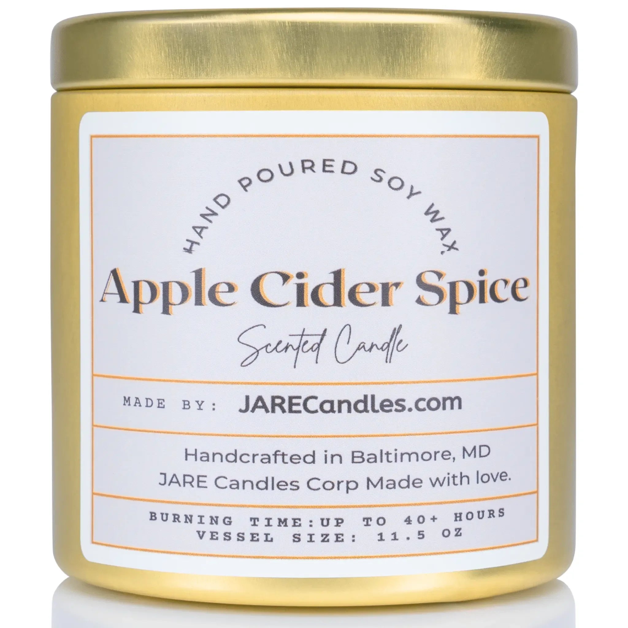 Apple Cider Spice - Cinnamon, Clove, Nutmeg - Soy Wax Scented Candle - BIG FRENCHIES