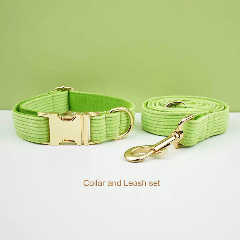 Personalized Apple Green Corduroy Classic Set