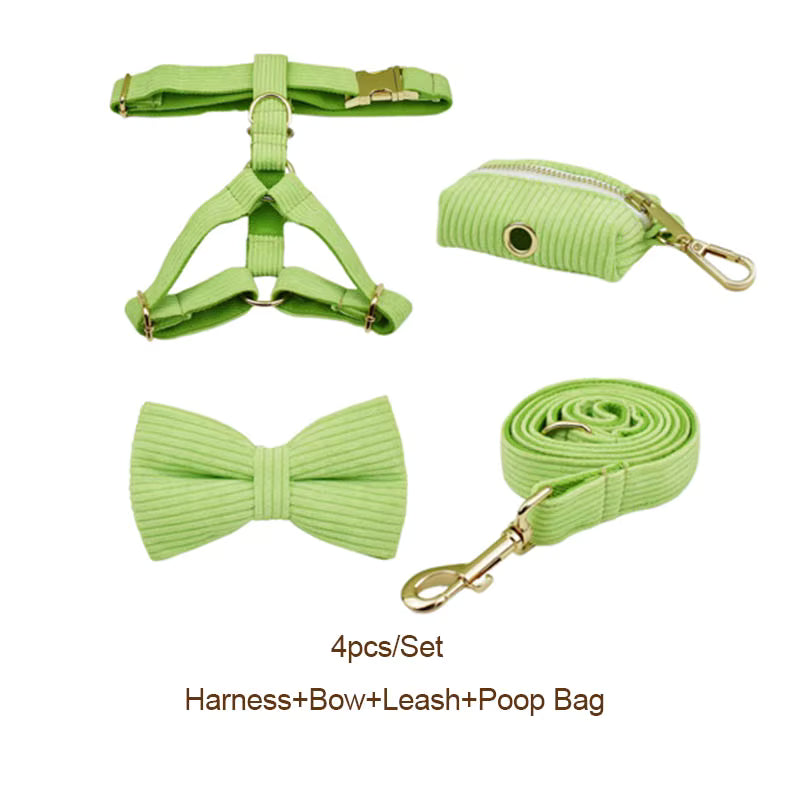 Personalized Apple Green Corduroy Classic Set