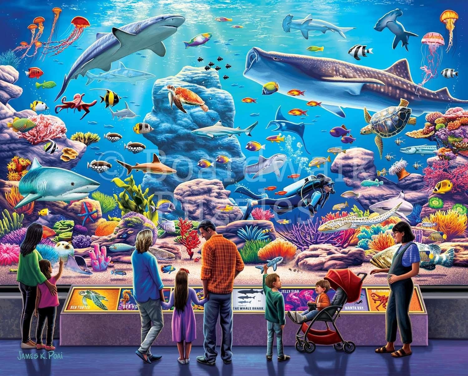 Aquarium 1000 Piece Jigsaw Puzzle | Boardwalk Puzzles - BIG FRENCHIES