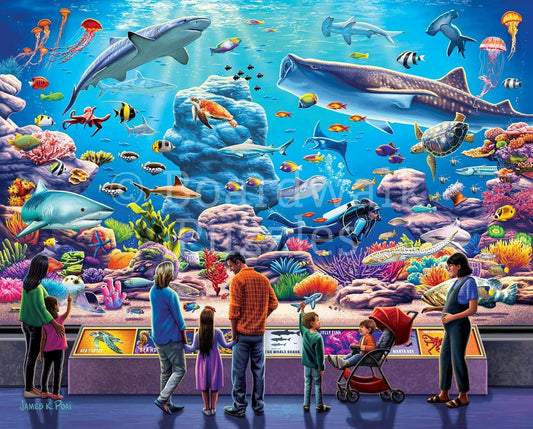 Aquarium 1000 Piece Jigsaw Puzzle | Boardwalk Puzzles - BIG FRENCHIES