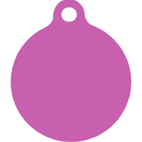 Purple Argyle Plaid HD Dog ID Tag