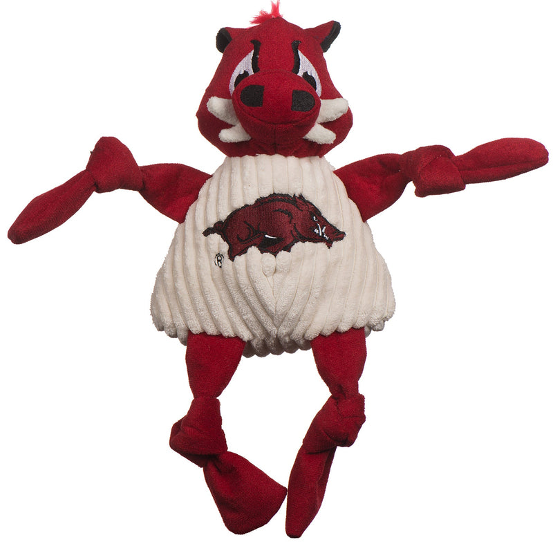 NCAA University of Arkansas, Tusk the Razorback Knottie® Plush Dog Toy - BIG FRENCHIES