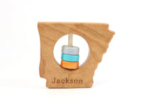 Arkansas State Wooden Baby Rattle™ - BIG FRENCHIES