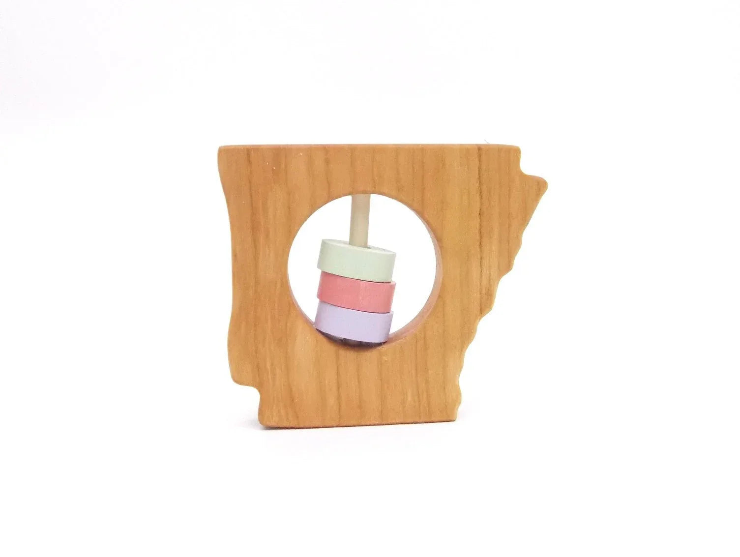 Arkansas State Wooden Baby Rattle™ - BIG FRENCHIES