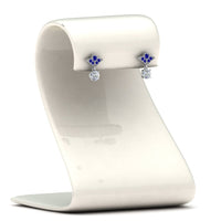 Art Deco Inspired Round Drop Earring Half Carat