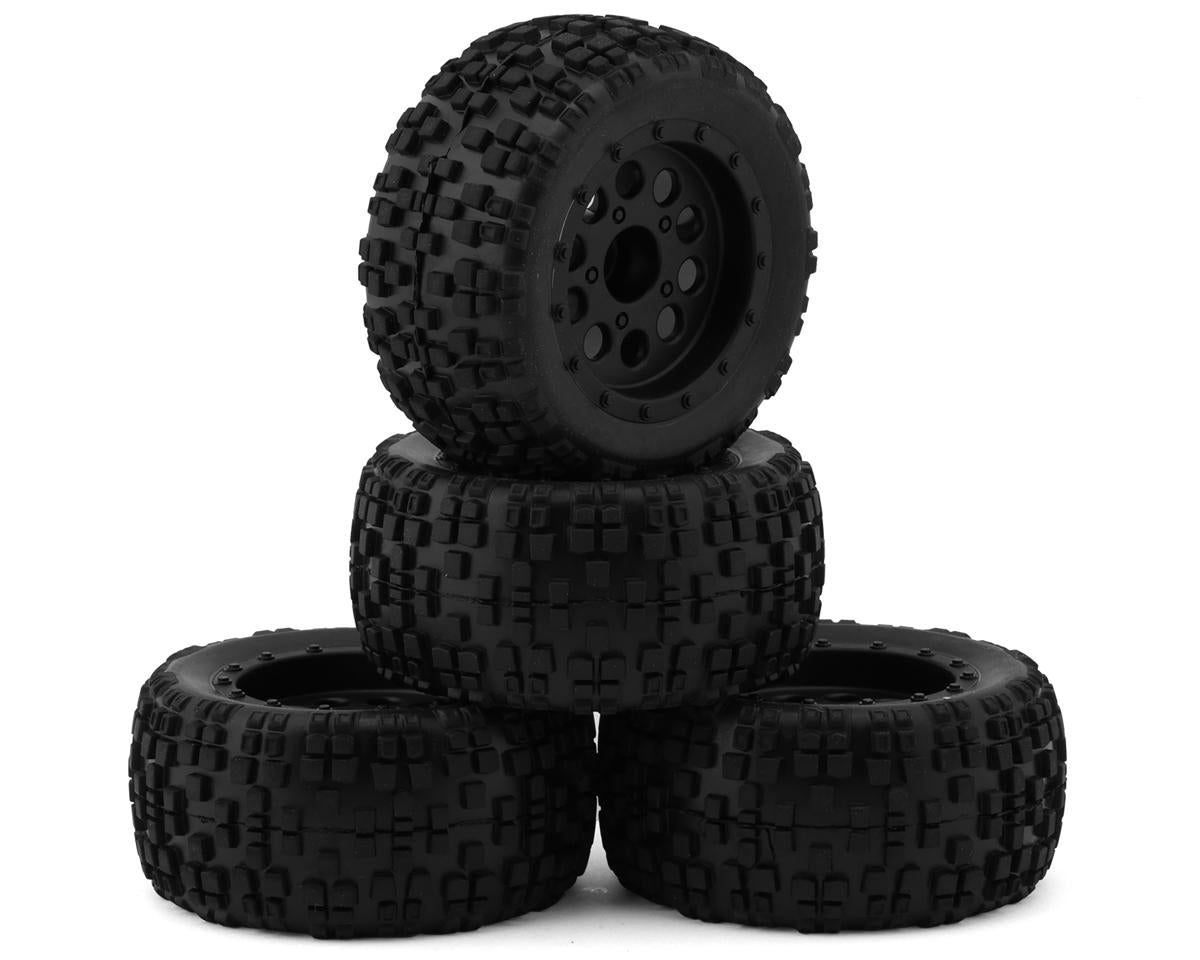 Team Associated Reflex 14MT Pre-Mounted Tires (4) (Black)