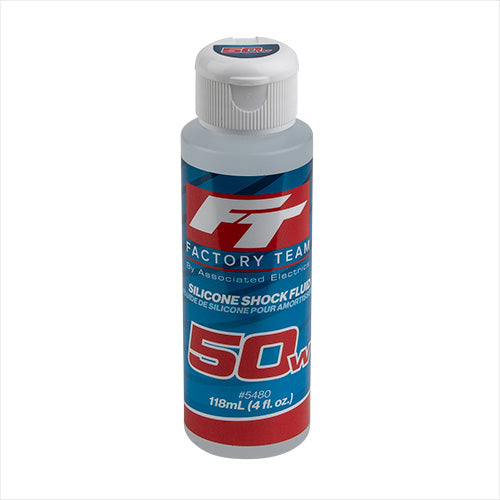 Team Associated 50Wt Silicone Shock Oil 4oz Bottle (650 cSt)
