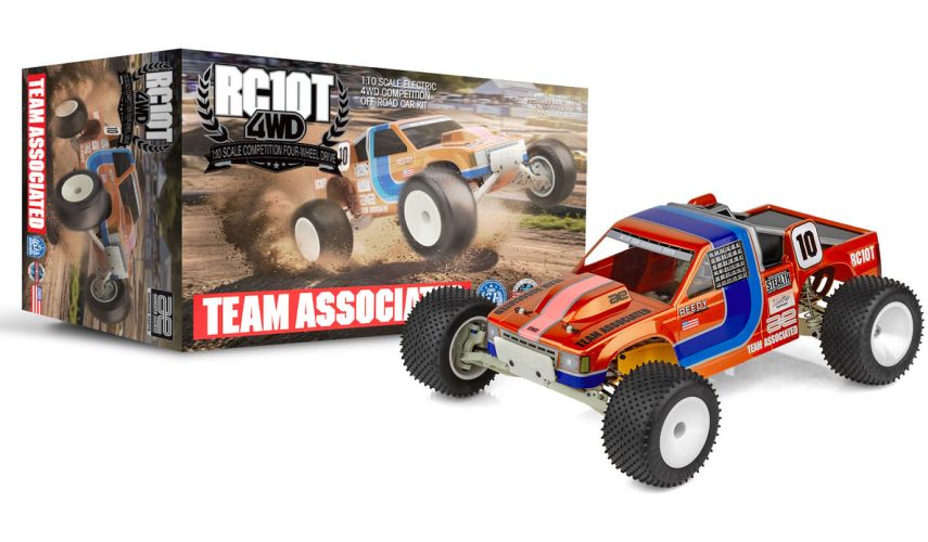 Team Associated RC10T 1/10 Electric 4WD Vintage Off‑Road Stadium Truck Kit (6048)