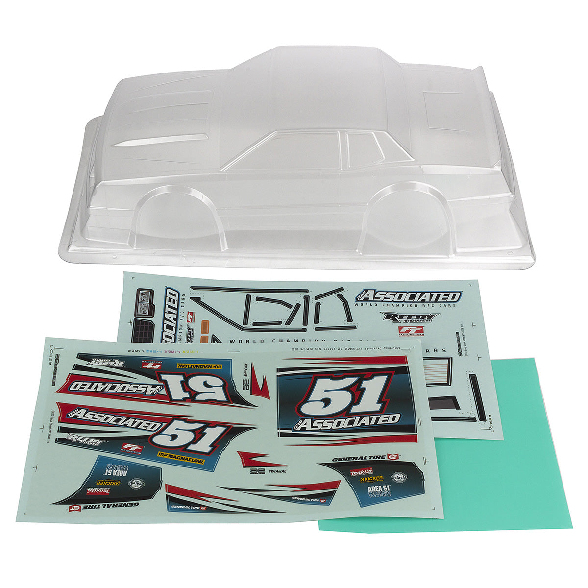 Team Associated SR10 Street Stock Body Clear