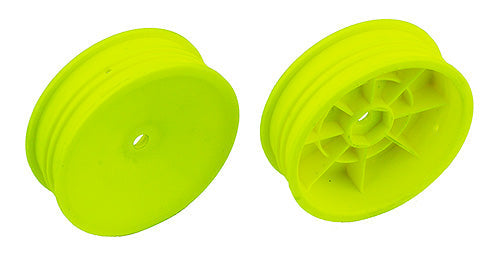 Team Associated Slim 2WD 2.2 Front Wheels Yellow 12mm Hex for B6 and B6D
