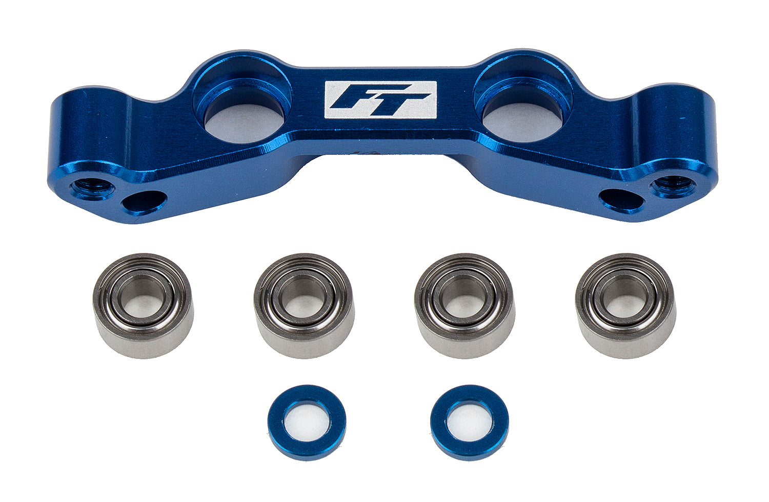 Team Associated RC10B6.4 Factory Team Steering Rack Blue Aluminum