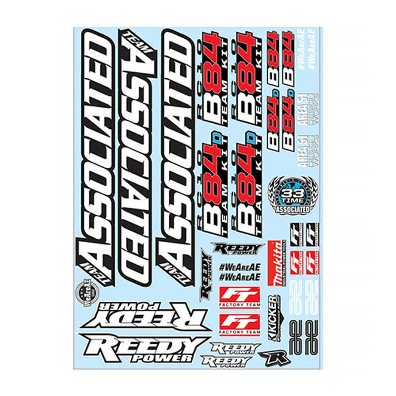 Team Associated RC10B84 Decal Sheet  92553