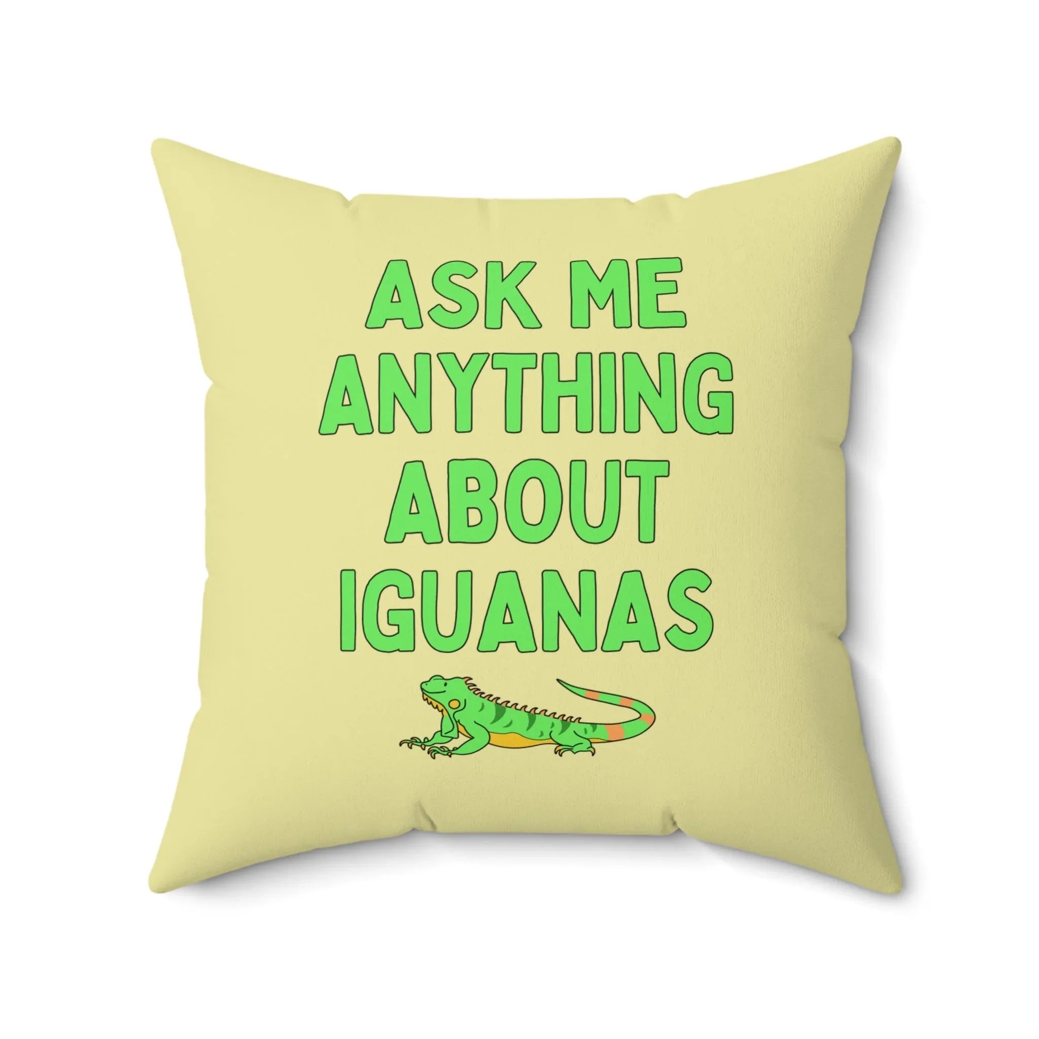 Ask Me About Iguanas Pillow - BIG FRENCHIES