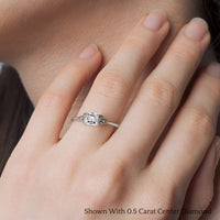 Celtic Solitaire Engagement Ring