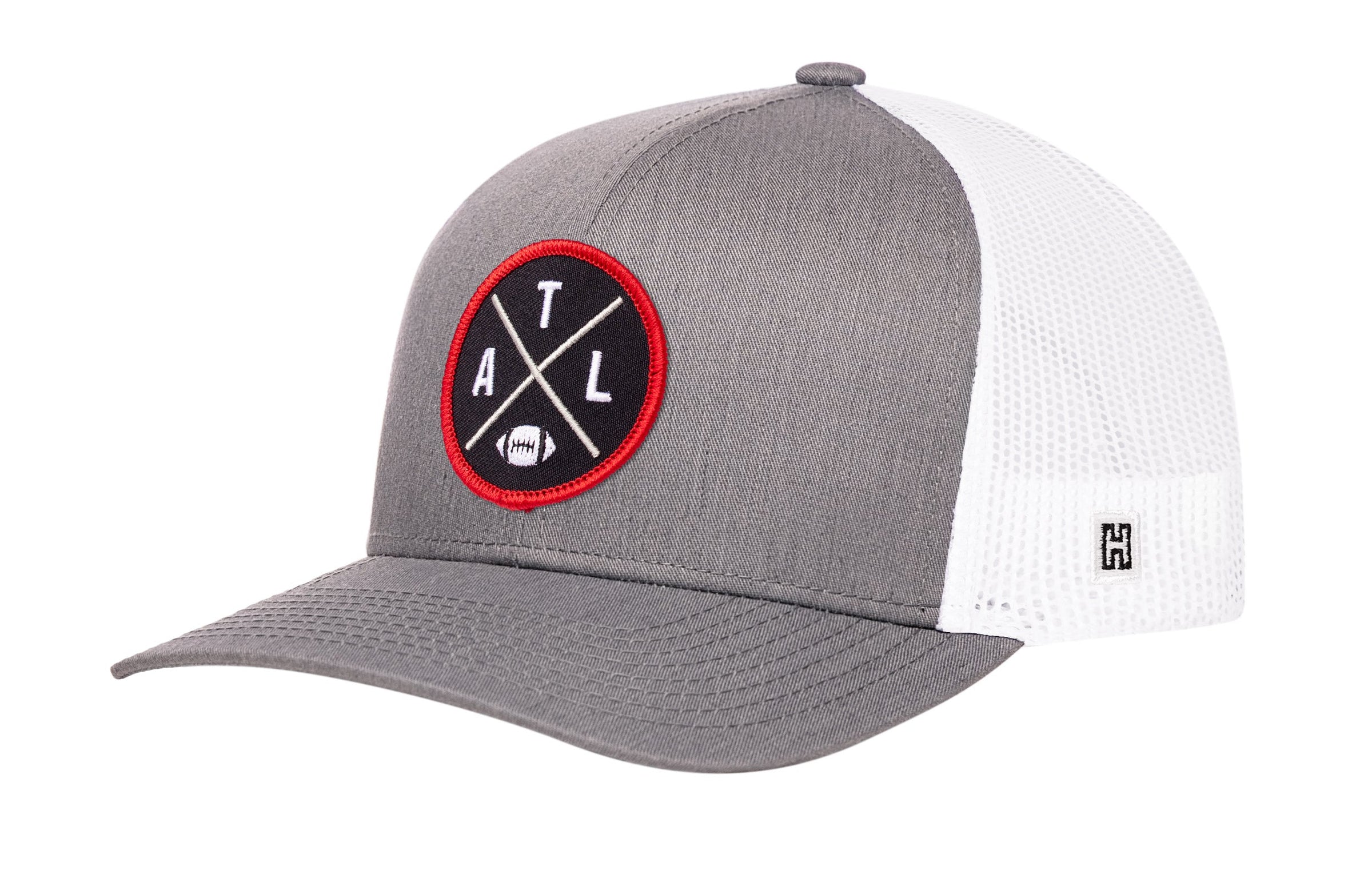 Atlanta Trucker Hat  |  Black ATL X Football Snapback