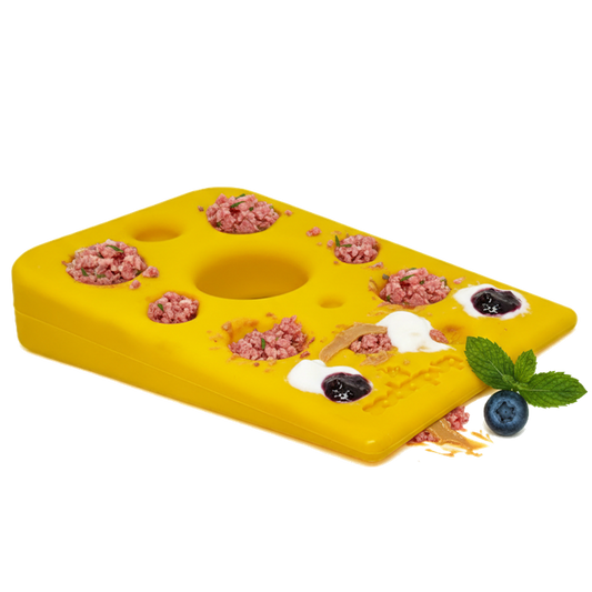 Swiss Cheese Wedge Nylon Dog Chew Toy for Aggressive Chewers | SodaPup - BIG FRENCHIES