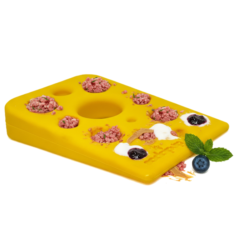 Swiss Cheese Wedge Nylon Dog Chew Toy for Aggressive Chewers | SodaPup - BIG FRENCHIES