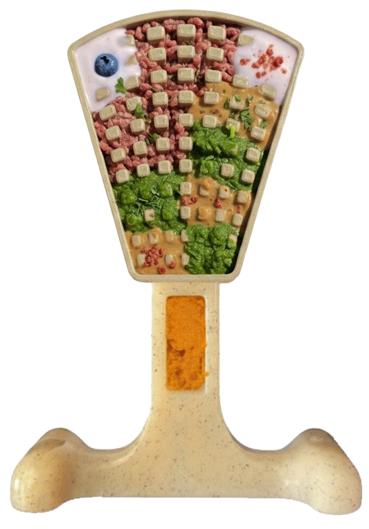 Waffle Tower Nylon Chew & Enrichment Toy | 2-in-1 for Aggressive Chewers | SodaPup - BIG FRENCHIES
