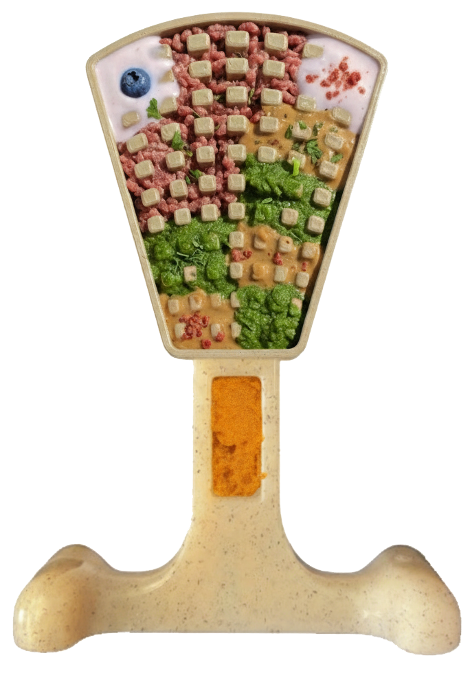 Waffle Tower Nylon Chew & Enrichment Toy | 2-in-1 for Aggressive Chewers | SodaPup - BIG FRENCHIES