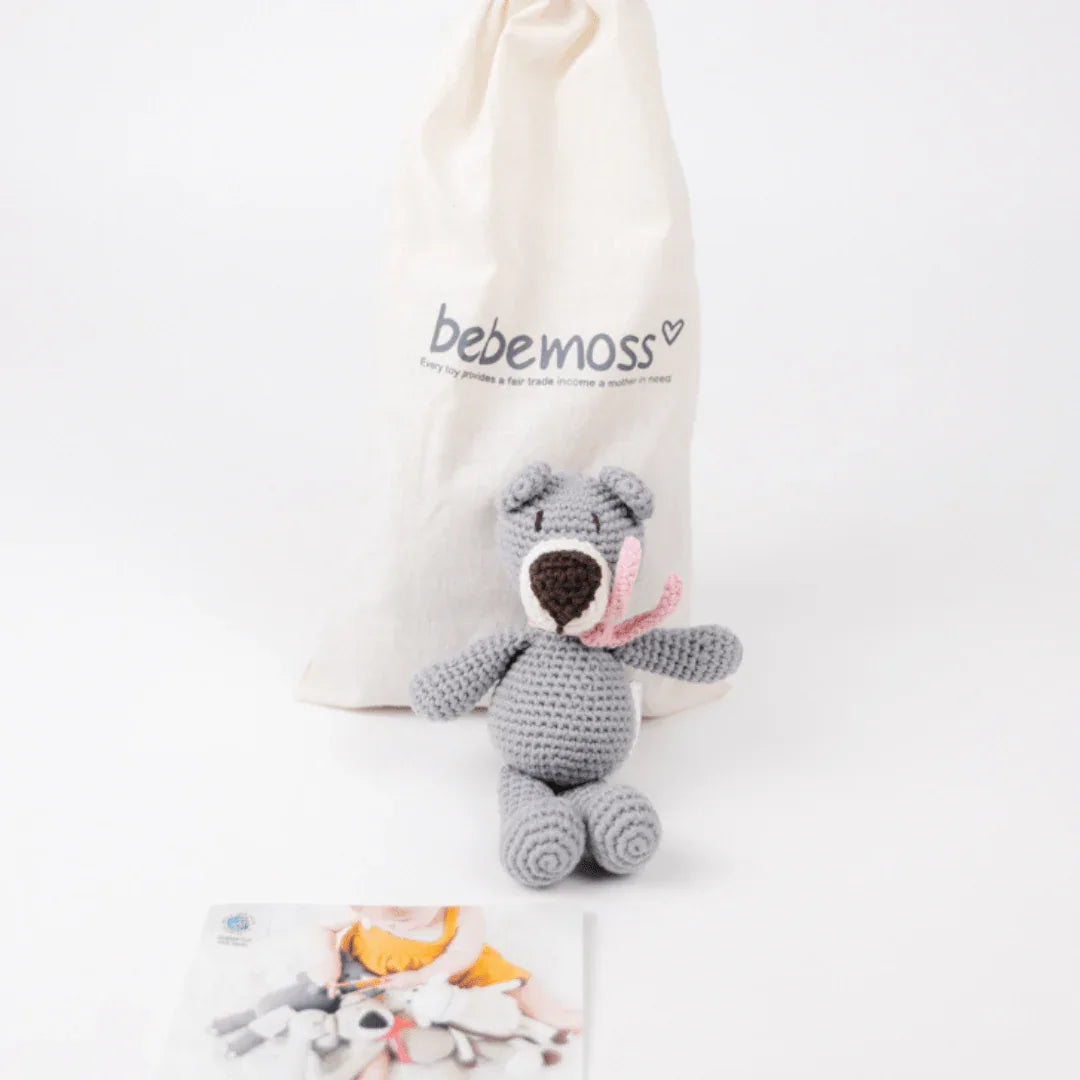 Atty the bear - grey mini - BIG FRENCHIES