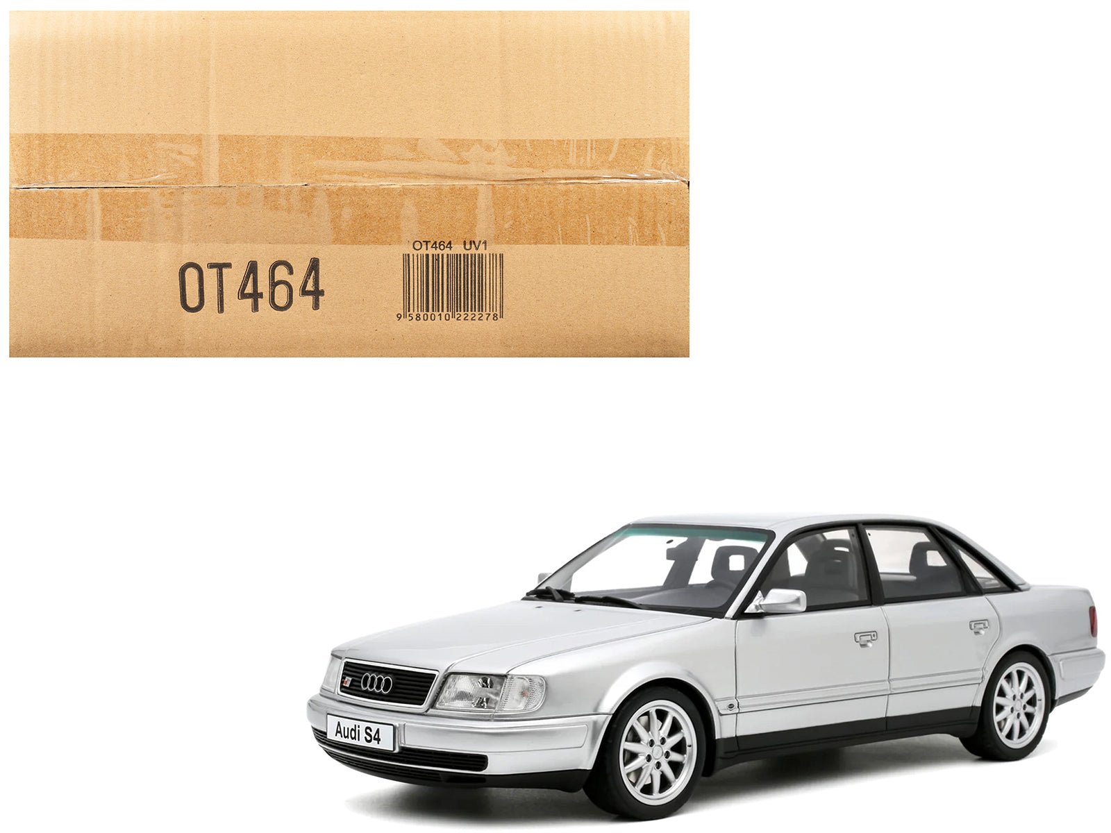Audi S4 (C4) 4.2 V8 Crystal Silver Metallic Limited Edition to 2000 pieces Worldwide 1/18 Model Car by Otto Mobile  free shipping USA