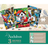 Audubon - 500 Piece Jigsaw Puzzles 3 Pack by Masterpieces - BIG FRENCHIES