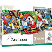 Audubon - 500 Piece Jigsaw Puzzles 3 Pack by Masterpieces - BIG FRENCHIES
