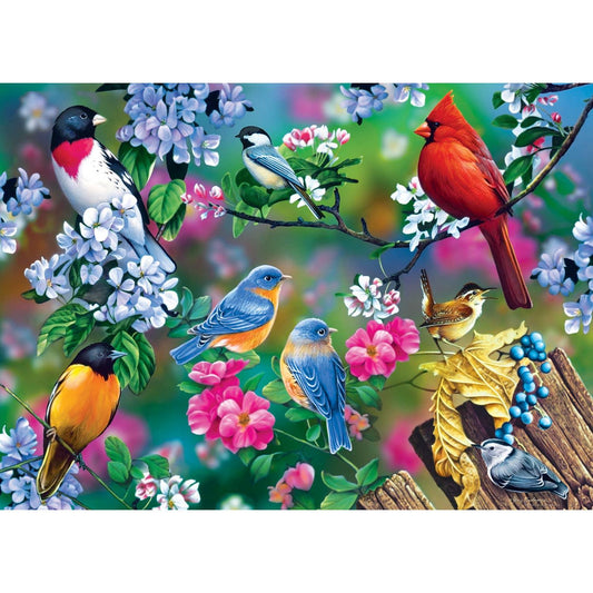 Audubon - Songbird Collage 1000 Piece Puzzle by Masterpieces Puzzles - BIG FRENCHIES