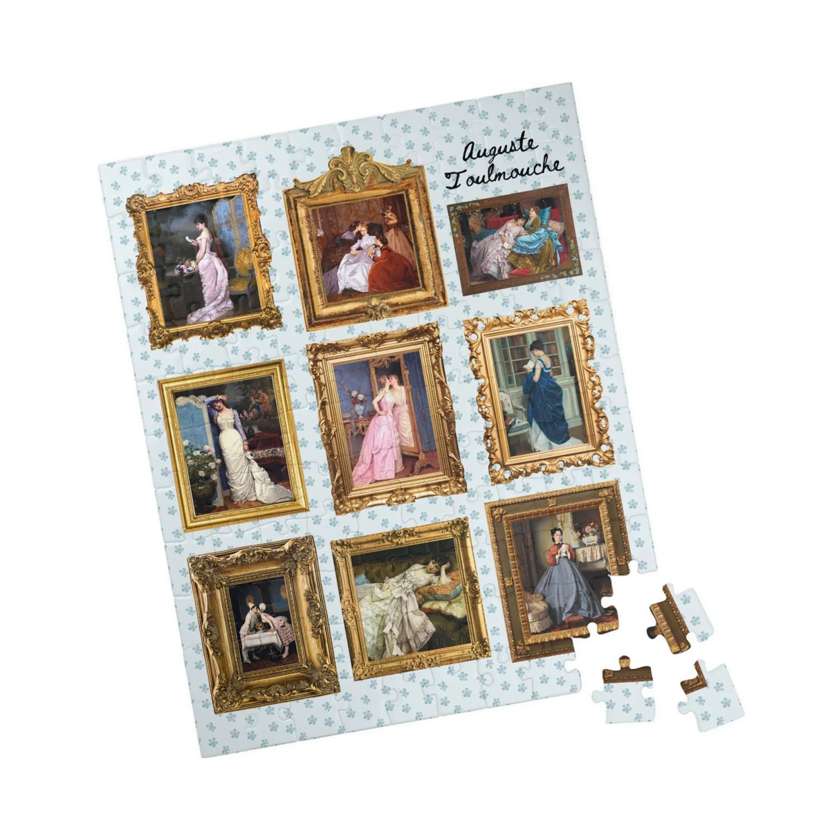 Auguste Toulmouche Paintings: Puzzle - BIG FRENCHIES