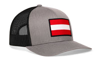 Austria Flag Trucker Hat  |  Austrian Snapback