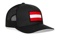 Austria Flag Trucker Hat  |  Austrian Snapback