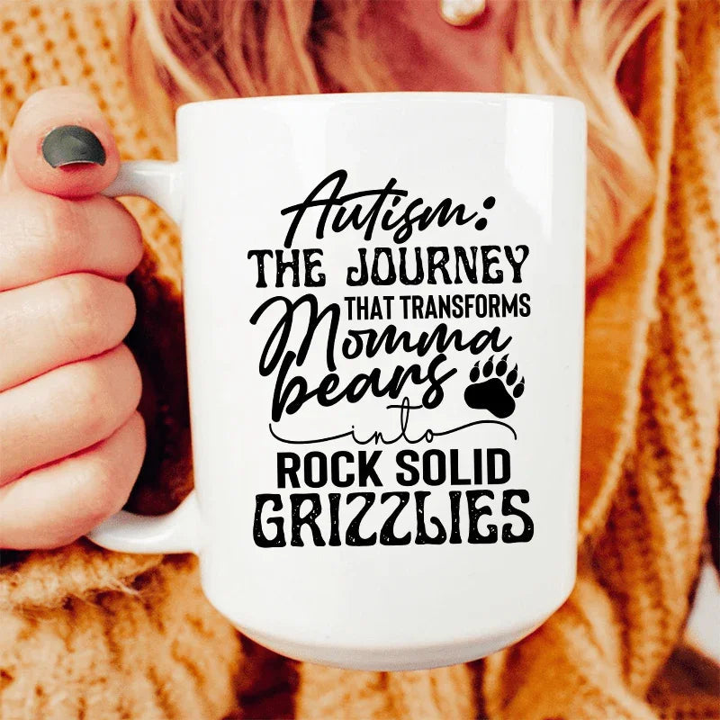 Autism Mama Grizzlies Ceramic Mug 15 oz - BIG FRENCHIES