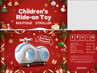Children's Simplicity Household Sliding Pedal-free Luge Toy