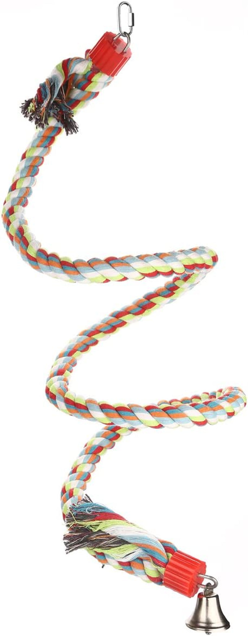 Bird Perch, Large Parrot Toys 63 Inch Climbing Rope Bungee Bird Toys - BIG FRENCHIES