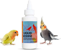 Liquid Iodine Supplement for Birds Feather Thyroid Support 4oz