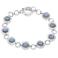 15.48 Carat Genuine Labradorite .925 Sterling Silver Bracelet