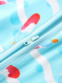 PoshTOT Ice Cream Bamboo Baby Convertible Zippy Romper