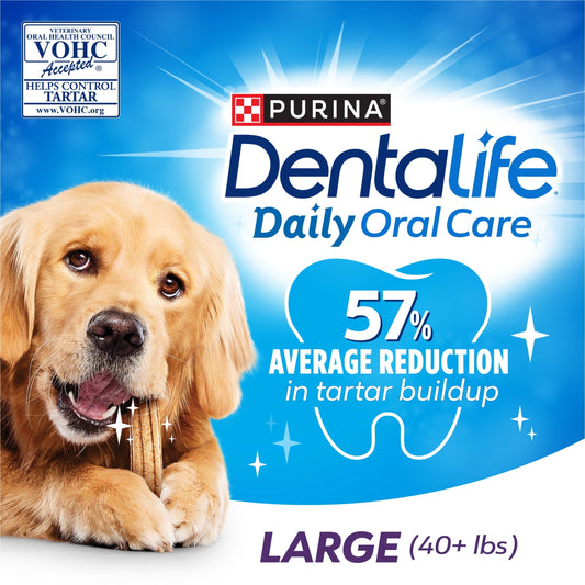 Purina Daily Oral Care Large Dog Treats Dental Chews with Chicken - BIG FRENCHIES