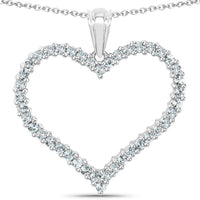 2.10 Carat Genuine Blue Topaz .925 Sterling Silver Pendant