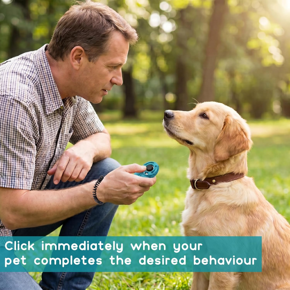 Dog Training Clicker With Sring Wrist And Keyring Pet Dog Training Clickers For Puppy, Cat