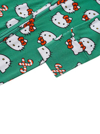 PoshTOT Sanrio Hello Kitty Green Bamboo Baby Convertible Zippy Romper