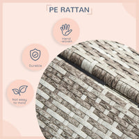 Wicker Pet House Dog Bed for Indoor/Outdoor Rattan Furniture with Cushion