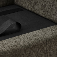 Oversized Pet Sofa, Curved Armrest Rectangular Dog Sofa, Linen Fabric Comfort Pet Couch for Large & Oversized Dogs-Dark 