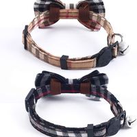 Cat Collars Breakaway With Cute Bow Bell 2 Pack Kitten Collar Plaid Cat Collar With Removable Bowtie Cat Collar For Cats