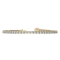 3.00 CTW AGI Certified Lab-Grown Diamond Tennis Bracelet in 14K Yellow or White Gold – G/VS Clarity